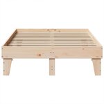 vidaXL Cadre de lit sans matelas 135x190 cm bois de pin massif