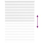 vidaXL Store zèbre blanc 165x200 cm largeur du tissu 160 9cm polyester