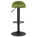 vidaXL Tabourets de bar lot de 2 vert clair velours