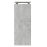 vidaXL Table console Gris béton 80x30x80 cm Aggloméré