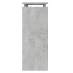 vidaXL Table console Gris béton 80x30x80 cm Aggloméré