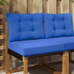 vidaXL Coussin de canapé d'extérieur 2 Pièces Turquoise Polyester
