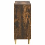 vidaXL Buffet Chêne fumé 89 x 34 5 x 80 cm Bois d'ingénierie