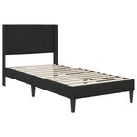 vidaXL Cadre de lit avec tête de lit Noir 80 x 200 cm Velours