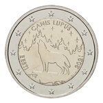 2 euros commémorative Estonie 2021 - Le loup.