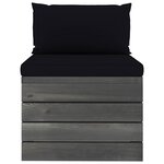 Vidaxl salon palette de jardin 11 pièces avec coussins bois de pin massif