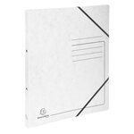 Classeur 2 Anneaux 15mm Carte Lustrée Imprimée - A4 - Blanc - X 10 - Exacompta