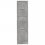 vidaXL Armoire d'apothicaire gris béton 30x41x118 cm bois d'ingénierie