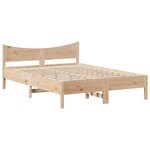 vidaXL Cadre de lit avec tête de lit 120x200 cm bois de pin massif