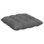 vidaXL Coussins de siège 4 Pièces Gris foncé 40 x 40 x 6 cm Microfibre