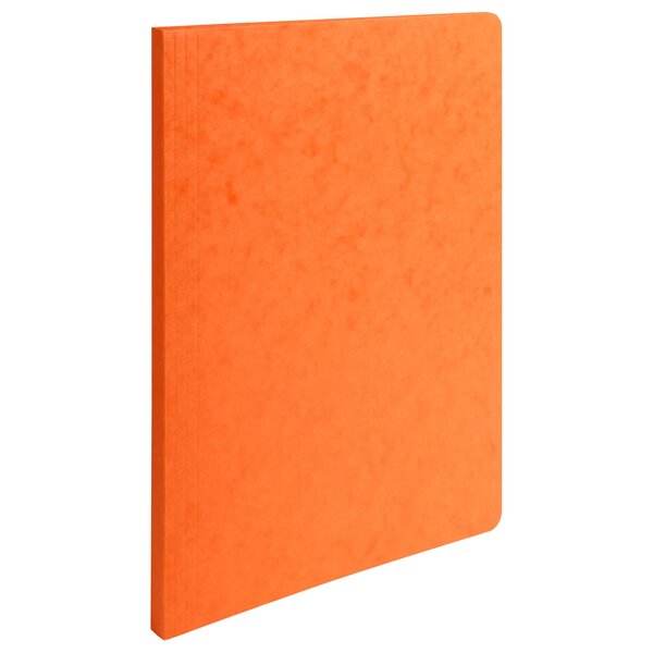 Chemise A Dos Rainé Carte Lustrée 400gm2 - 24x32cm - Orange - X 50 - Exacompta