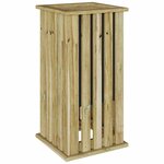 vidaXL Jardinière 33 x 33 x 65 cm en pin traité.