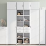 vidaXL Armoire de rangement blanc 70x42 5x225 cm bois d'ingénierie