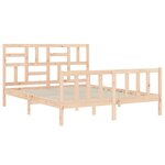 vidaXL Cadre de lit sans matelas 160x200 cm bois massif de pin