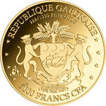 Monnaie POPE LEO XIV 1/200 Oz Or 5000 Francs Gabon (PRÉCOMMANDE)