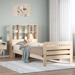 vidaXL Cadre de lit sans matelas 90x200 cm bois de pin massif