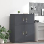vidaXL Armoire de rangement Anthracite 90 x 40 x 40 cm Acier