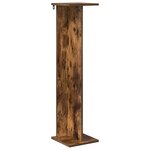 vidaXL Support de Plante 2 pièces Chêne fumé 25 x 25 5 x 100 5 cm