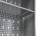 vidaXL Armoire à outils murale Style Industriel Métal Gris et noir