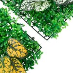  vidaXL Clôture à plantes artificielles 24 Pièces vert 40x60 cm