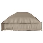 vidaXL Coussin pour banc de palette Taupe 150 x 40 x 8 cm Tissu Oxford