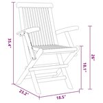 vidaXL Ensemble de salle à manger pour jardin 7 Pièces Marron