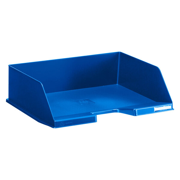 Corbeille à courrier à l’italienne maxi exacompta bleu nuit - lot de 4