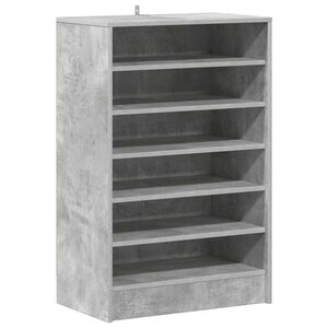 vidaXL Meubles à chaussures 60 x 35 x 92 cm Gris béton