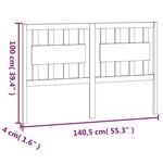 vidaXL Tête de lit 140 5x4x100 cm Bois massif de pin