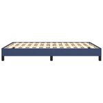 vidaXL Cadre de lit sans matelas bleu 140x200 cm tissu