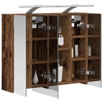 vidaXL Armoire Miroir de Salle de Bain Bois ancien 60 x 14 5 x 50 cm