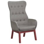 vidaXL Chaise de relaxation Gris clair Tissu
