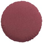 vidaXL Coussins de siège 2 pc Tissu Bordeaux Ø50 x 19 cm