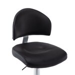 vidaXL Tabouret de bar Noir Similicuir