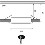 Kit spot à encastrer LED Coin Slim IP65 6 8 W alu