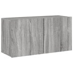 vidaXL Unités murales TV 5 Pièces sonoma gris bois d'ingénierie