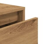 vidaXL Tiroir boîte chêne artisanal 40 5x40x40 cm bois d'ingénierie