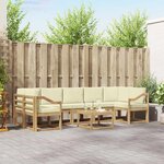 vidaXL Ensemble de canapés d'extérieur 6 Pièces