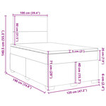 vidaXL Sommier à lattes de lit avec matelas rose 120x190 cm velours