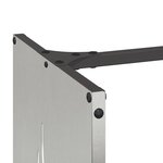 vidaXL Portant de bois de chauffage 40x30x80 cm acier inoxydable