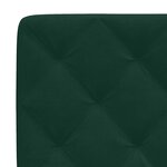 vidaXL Coussin de tête de lit vert foncé 140 cm velours