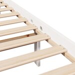 vidaXL Cadre de lit sans matelas blanc 160x200 cm bois de pin massif