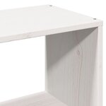 vidaXL Cadre de lit sans matelas blanc 90x200 cm bois de pin massif