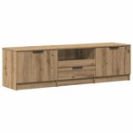 vidaXL Meuble TV Chêne Artisan 140x35x40 cm Bois d'ingénierie