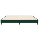 vidaXL Cadre de lit sans matelas vert foncé 200x220 cm velours