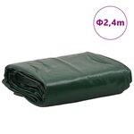 vidaXL Bâche vert Ø 2 4 m 650 g/m²