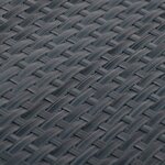 vidaXL Paravents de balcon 5 Pièces anthracite 255x19 cm résine tressée