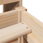 vidaXL Cadre de lit sans matelas 90x190 cm bois de pin massif