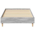 vidaXL Cadre de lit sans matelas sonoma gris 90x190 cm