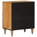 vidaXL Cabinet de chevet Naturel 50 x 33 x 60 cm Bois de mangue massif